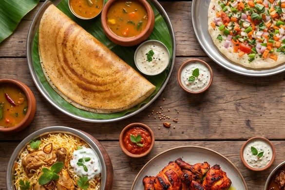 Virunthu South Indian restaurant at 175A 52 Street SE, Calgary